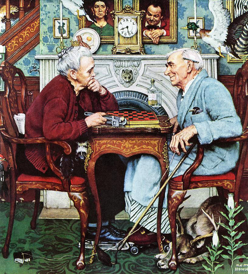homosap49633232's tweet photo. Norman Rockwell (1894-1978 American painter and illustrator)
"April Fool" https://t.co/zxCyAy5XOF