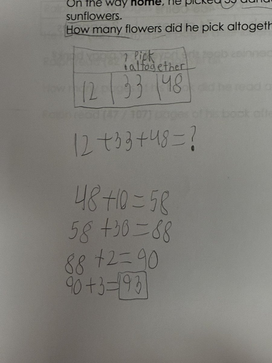 RamseyLovesMath's tweet photo. Look at the 2nd graders making sense of addition and subtraction! @KISDMathSquad @WillisLaneES https://t.co/0RO7VNznWa