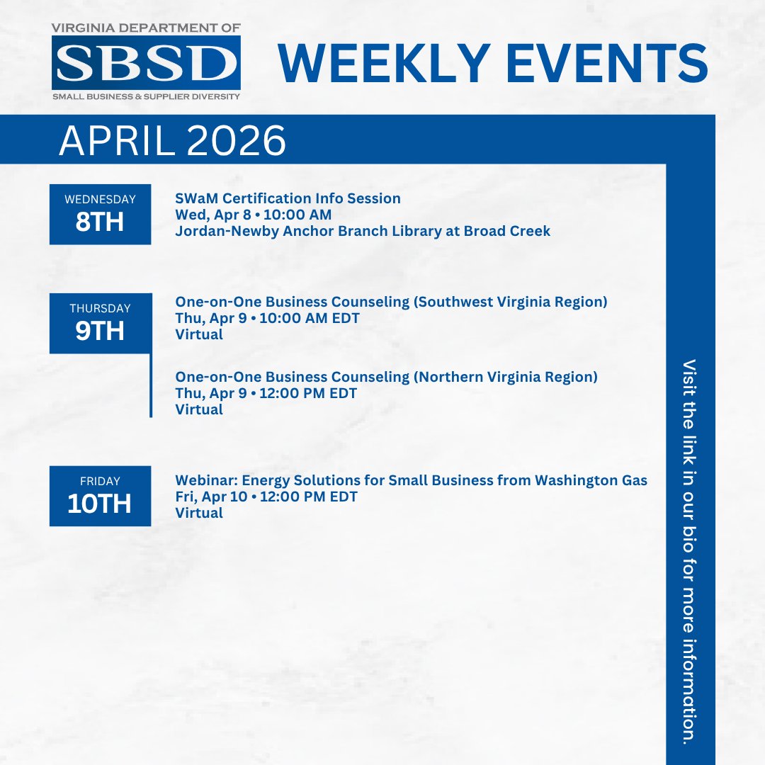 VirginiaSBSD's tweet photo. Join us next week! https://t.co/lAp41t9IJe https://t.co/PcfAFPrpl5