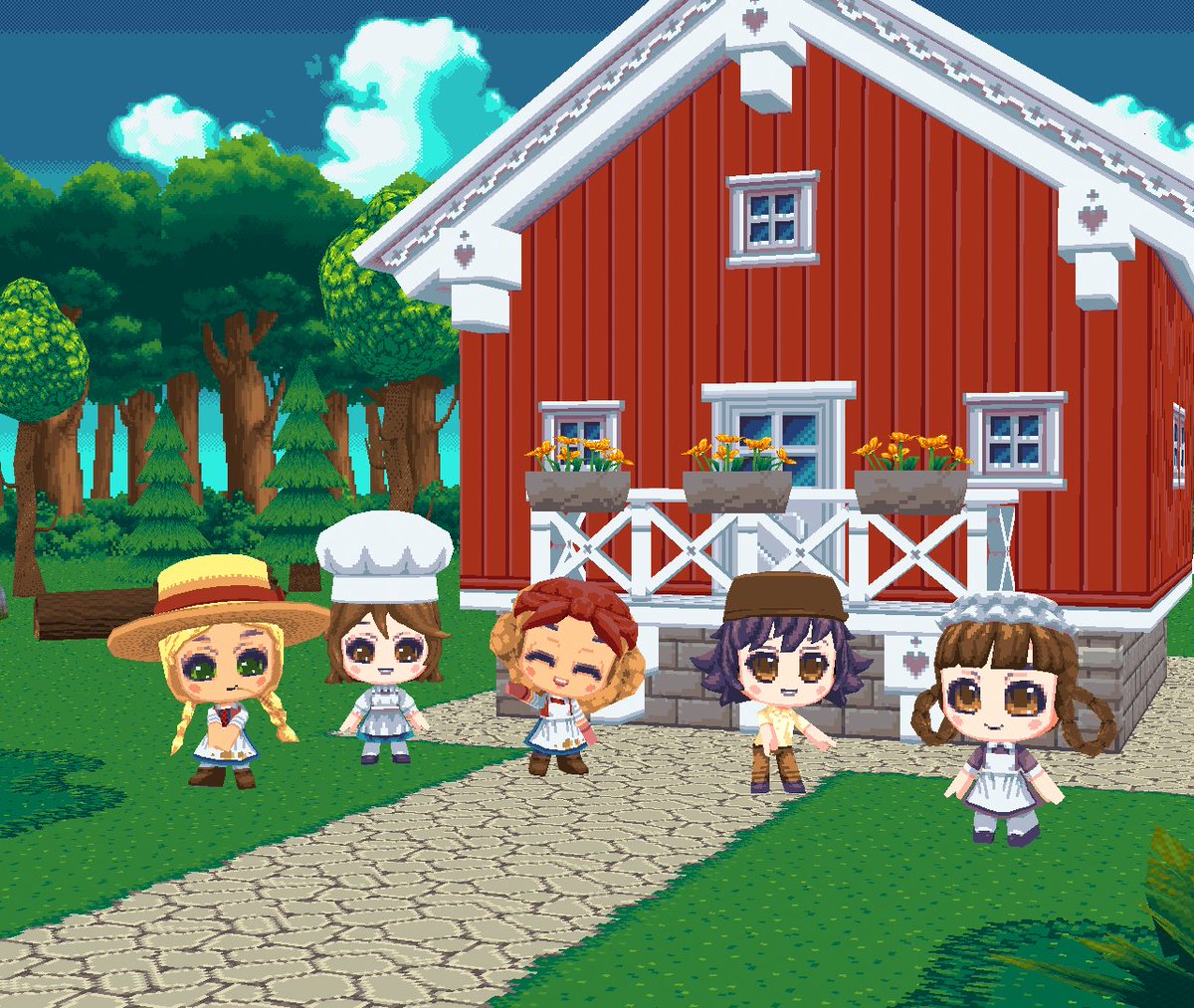 FumoStory's tweet photo. What are these fumos jobs? https://t.co/zzSYHozAuc