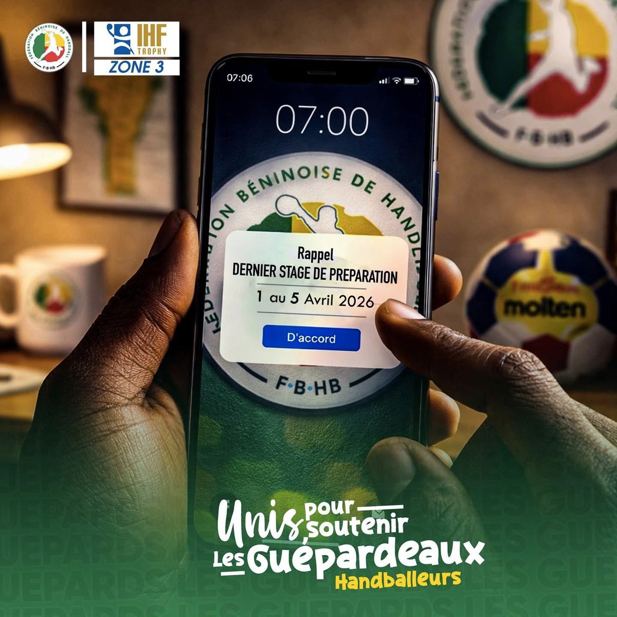 FbHandball's tweet photo. 🚨 𝗟𝗲𝘀 𝗚𝘂𝗲́𝗽𝗮𝗿𝗱𝗲𝗮𝘂𝘅 𝗲𝗻 𝗱𝗲𝗿𝗻𝗶𝗲̀𝗿𝗲𝘀 𝗿𝗲́𝗽𝗲́𝘁𝗶𝘁𝗶𝗼𝗻𝘀 𝗮𝘃𝗮𝗻𝘁 𝗹𝗮 𝗰𝗼𝗺𝗽𝗲́𝘁𝗶𝘁𝗶𝗼𝗻

Dans le cadre de leur participation à l’IHF Trophy – Zone 3, les équipes nationales cadette et junior masculines entament leur dernier stage de prépa. https://t.co/7b6IVNBS0w