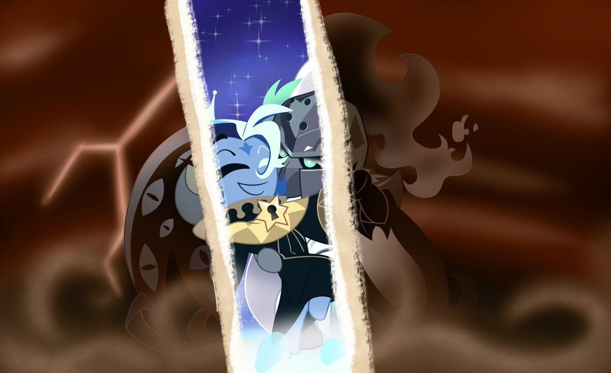 Toxiqit's tweet photo. Obsessed with this dynamic #shadowsalt #cookierunart #shadowmilkcookie #silentsaltcookie #toxiart https://t.co/Fp7SeQsMuv