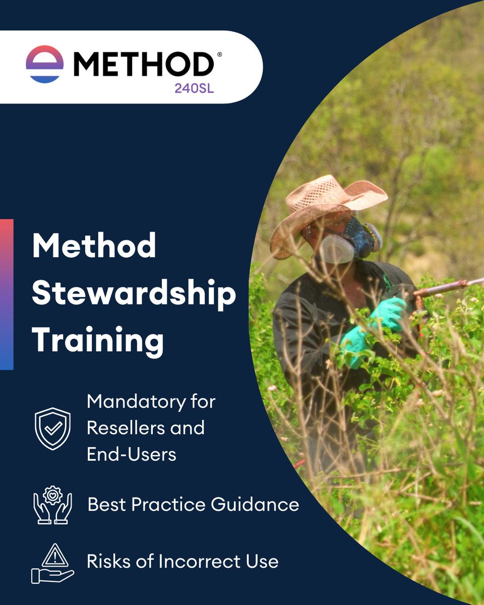 EnvuVMRuralANZ's tweet photo. Envu's Stewardship Training for Method® 240SL is designed to guide end users to get effective results. Take the first step to reclaiming your pastoral lands from woody weeds. Register now: https://t.co/OUa7qBHvXV
#EnvuANZ #RangeandPasture #Method240SL https://t.co/EYsAbhP9UX