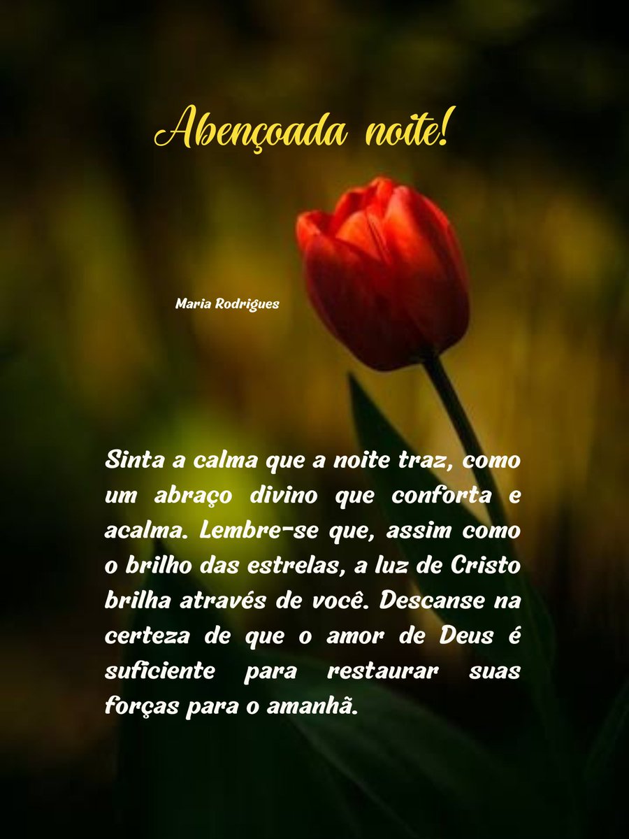 7MariaRodrigues's tweet photo. #boanoite #amordedeus #brilho #luzdecristo #restaurarforças https://t.co/LW2gUB1foP