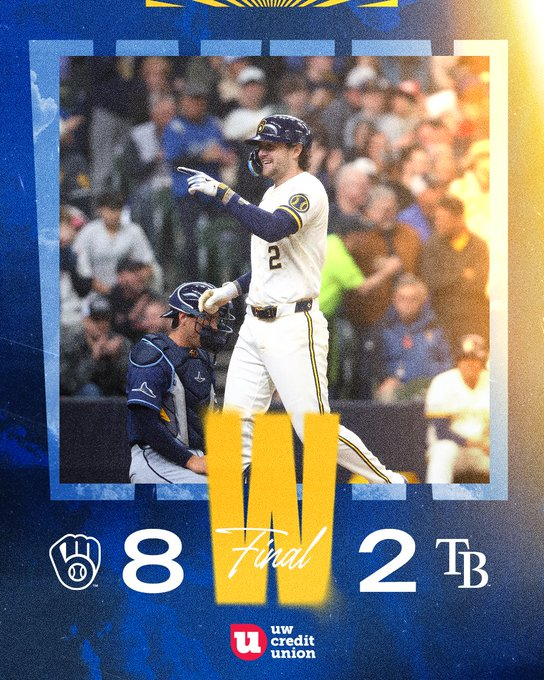 OverUnderDaily1's tweet photo. 🔥🍺 BREW CREW once again won us +1.57 UNITS 🍺🔥
⚾Milwaukee Brewers -1.5 (+157)✅
📊MLB Data-backed analysis🎯High-value betting angles⚾️
#MLBBets #MLB #SportsBetting #MLBProps #NYY
#SFvsNYY #GamblingTwitter #GamblingX #SFGiants
#GoYankees #NetflixBaseball #MLBTwitter #CWSvsMIA #NYYvsSEA #COLvsTOR #ThisIsMyCrew