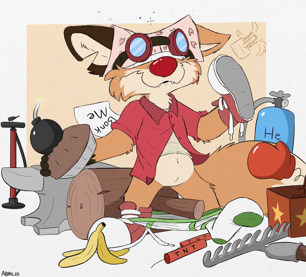 It's April Fools' day, I'm ready, joke on me! 🥧💣🔨