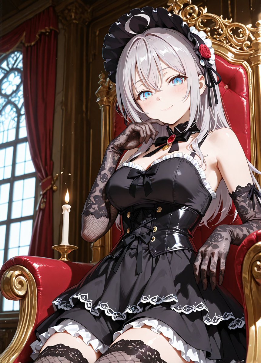 ゴスロリドレスなアリサ・ミハイロヴナ・九条さん SFW Illustration