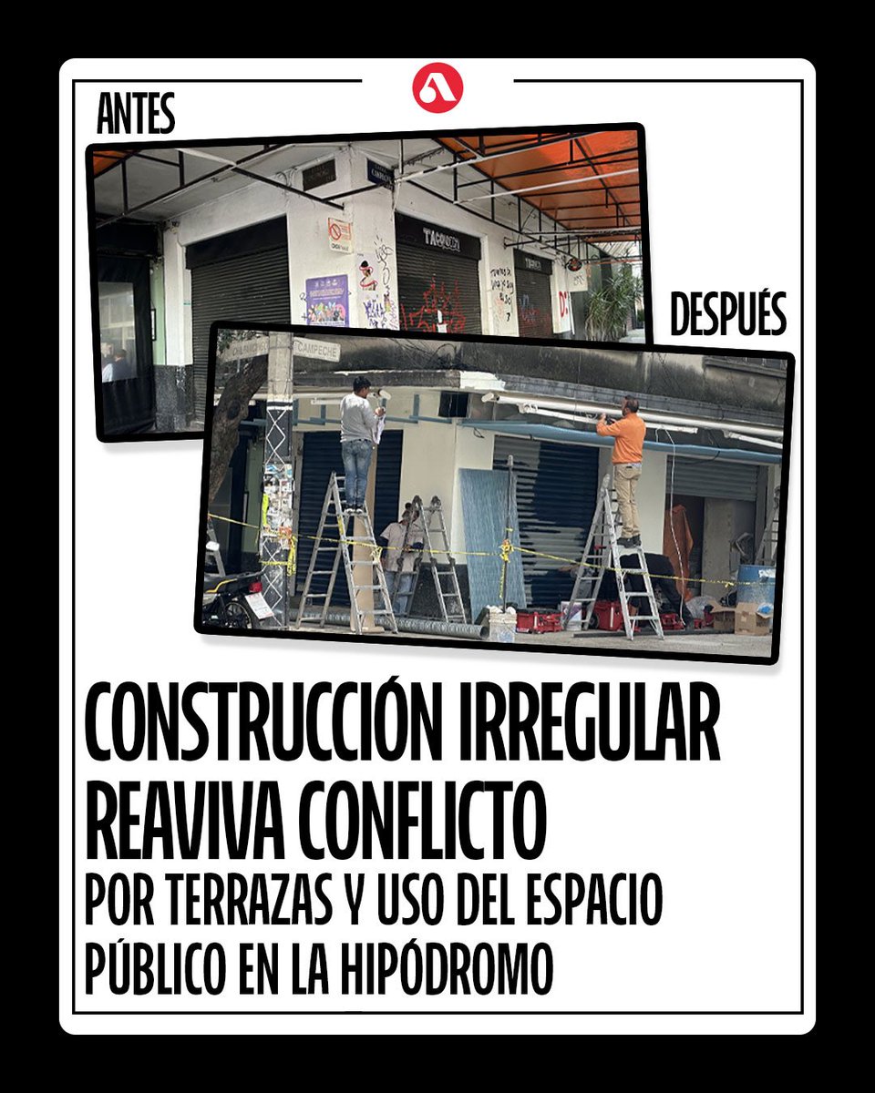 LaAudiencia__'s tweet photo. 🚨 En Chilpancingo 35, Col. Hipódromo, continúan trabajos de construcción irregular iniciados desde 2025, pese a suspensiones previas por autoridades capitalinas.

En un recorrido, La Audiencia constató que la banqueta fue pavimentada de forma irregular. 

@CondesaObserva @VidaCondesa @PAOTmx @MetropolisCDMX @inveacdmx @AlcCuauhtemocMx @AlessandraRdlv 

Lee la nota completa: 
https://t.co/045kbc0DSX

#CDMX #Hipódromo