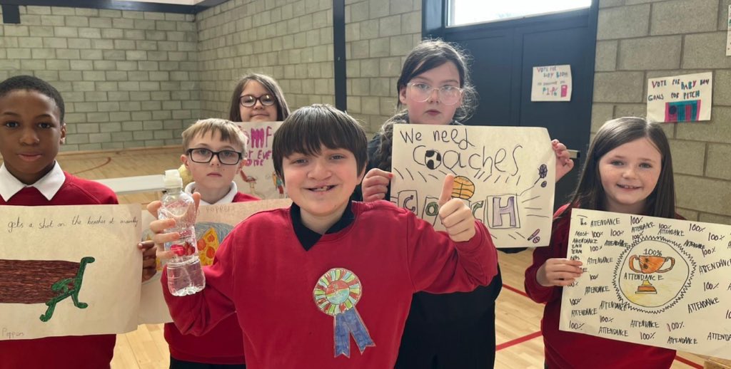 AntoninePrimary's tweet image. P6 have been learning about Government and our parliaments.   They created their own manifestos and conducted a whole school election.  The result was no overall majority, meaning the children  had to learn about compromise and coalitions. #SocialStudies