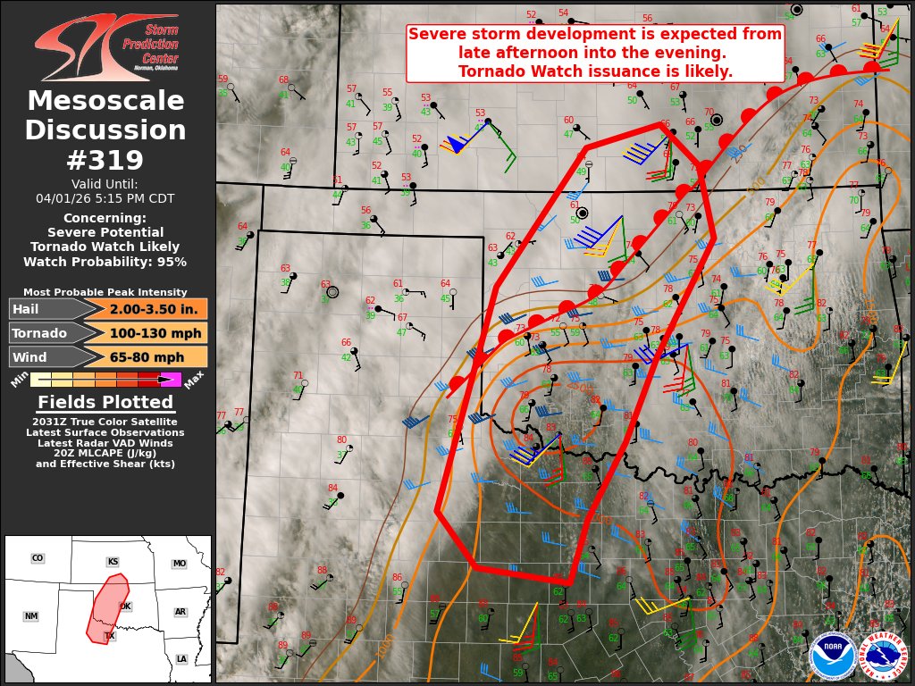 NWS Storm Prediction Center tweet media