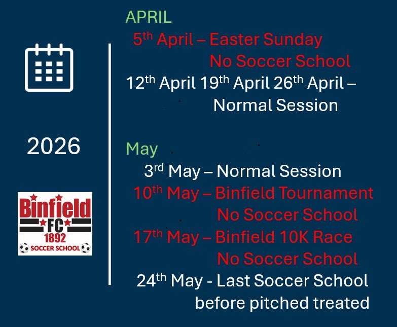 April &amp; May dates ✅