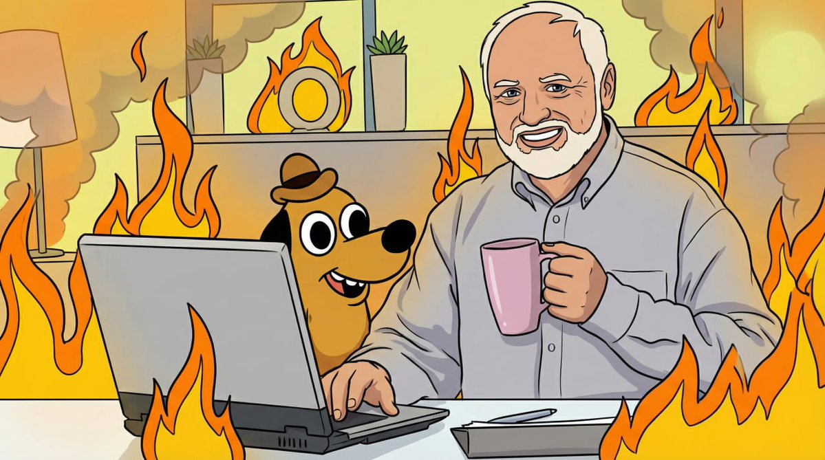 This Is Fine tweet media