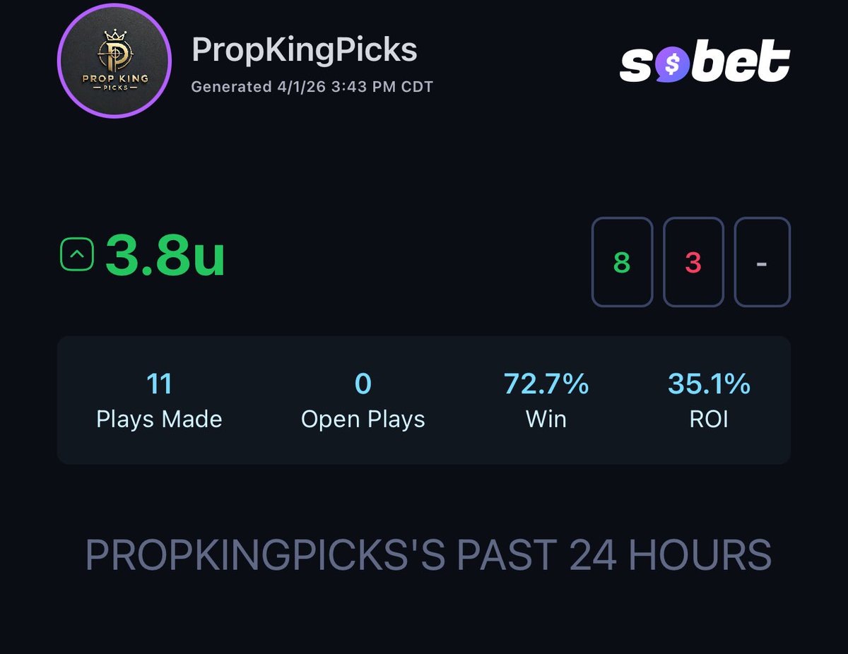 Prop Bet King tweet media