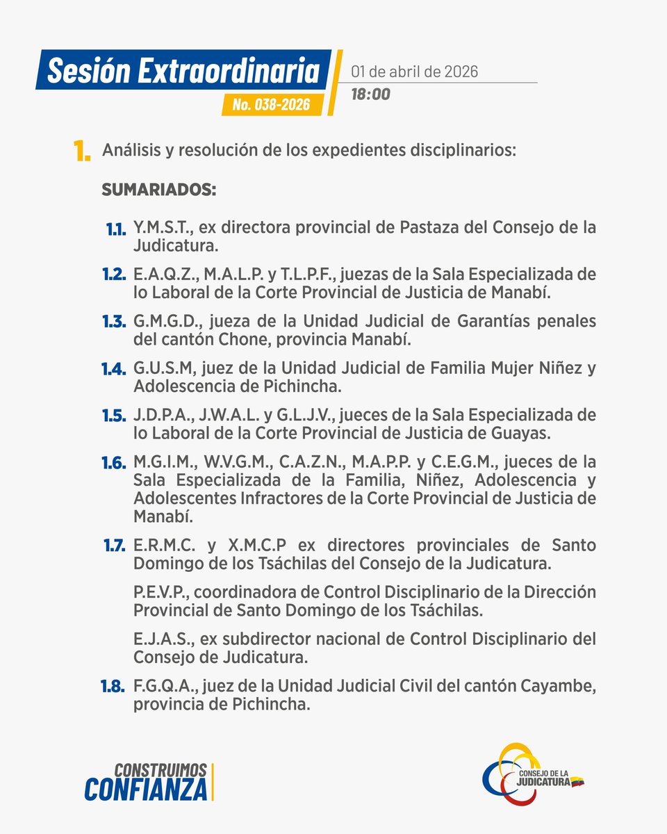Consejo de la Judicatura tweet media