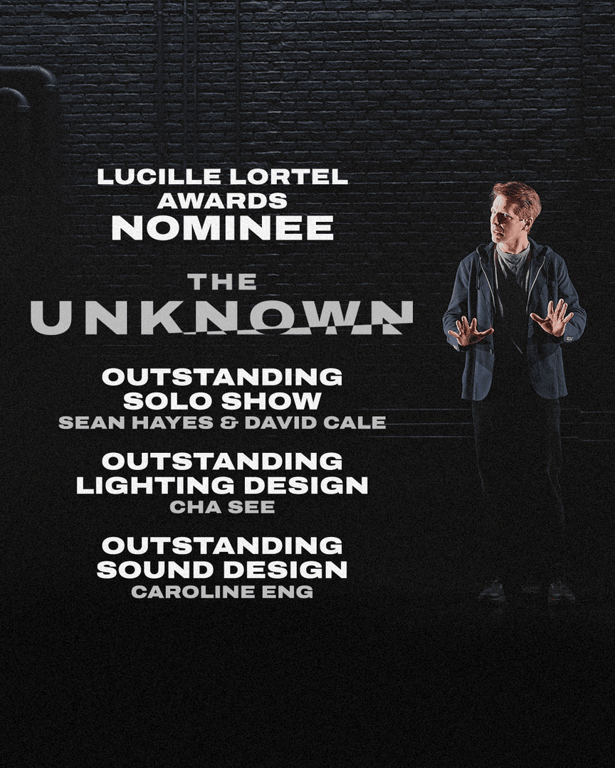 unknownplaynyc's tweet photo. Three reasons to look again. Congratulations to the Lucille Lortel nominees whose work brought The Unknown to life. https://t.co/eshowUsxlg