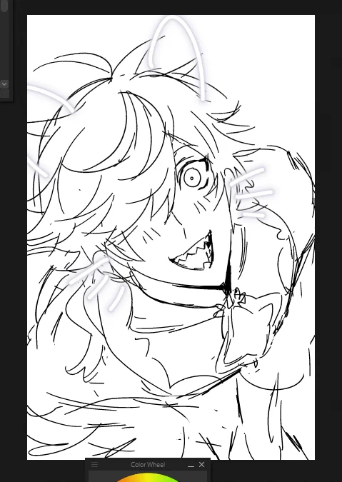 my screen tablet broke but i persevere with a backup. have some sketches 