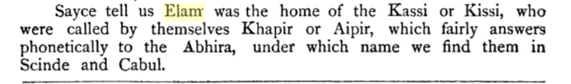 ayarkul's tweet image. Probably both Habiru and Abhira both had similar sounding names for themselves in their own language. 
Native name for the region/people of Elam was also similar in pronunciation by the locals.
Kashmiri mahabharata suggesting that Abhira known themselves as Kabhira is intriguing.
