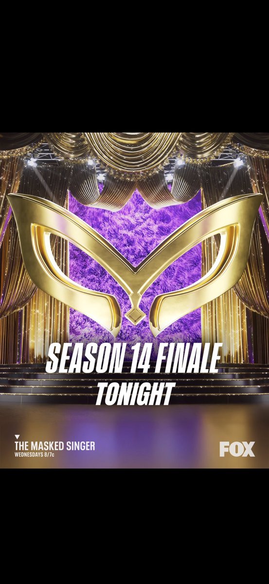 Hamlet768206's tweet photo. #themaskedsinger FINALE goes live at 8/7c on @foxtv 🚨 https://t.co/hKUSXLdZMS