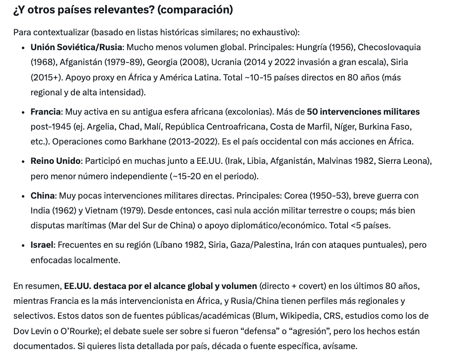 Marototuit's tweet photo. @icardo8 Un escenario aterrador si no fuera porque el único país que ha invadido/agredido militarmente/apoyado golpes de estado a más de 70 países ha sido precisamente EE.UU.

Le siguen Francia, y a bastante distancia URSS/Rusia y R.U.

El peligro son los EE.UU., no Corea del Norte. https://t.co/bJJY29bNmX
