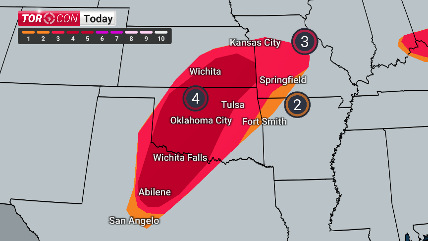 *UPDATE* Here are the latest TORCONS for tonight and tomorrow