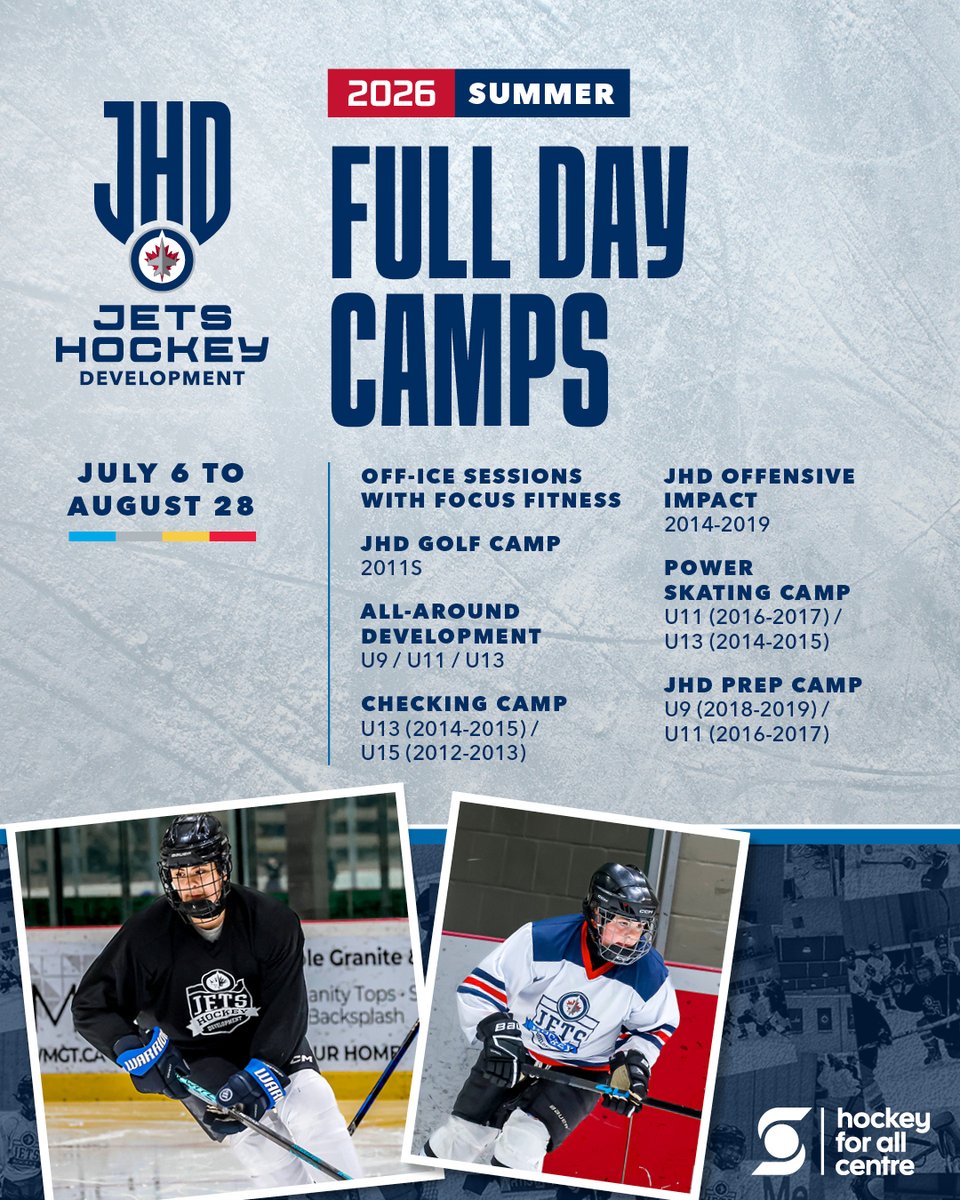 hockeyforallctr's tweet photo. Our JHD Full Day Summer Camps are here! 🚨

And no, it's not an April Fools prank, we've officially added our JHD Hockey x Golf Day Camp! 🏒 ⛳

Register with the link below &amp; filter by "Summer Camps &amp; Programs" 🔗 🔽
https://t.co/MrYRjMwlxB https://t.co/0DZDJSLvtY