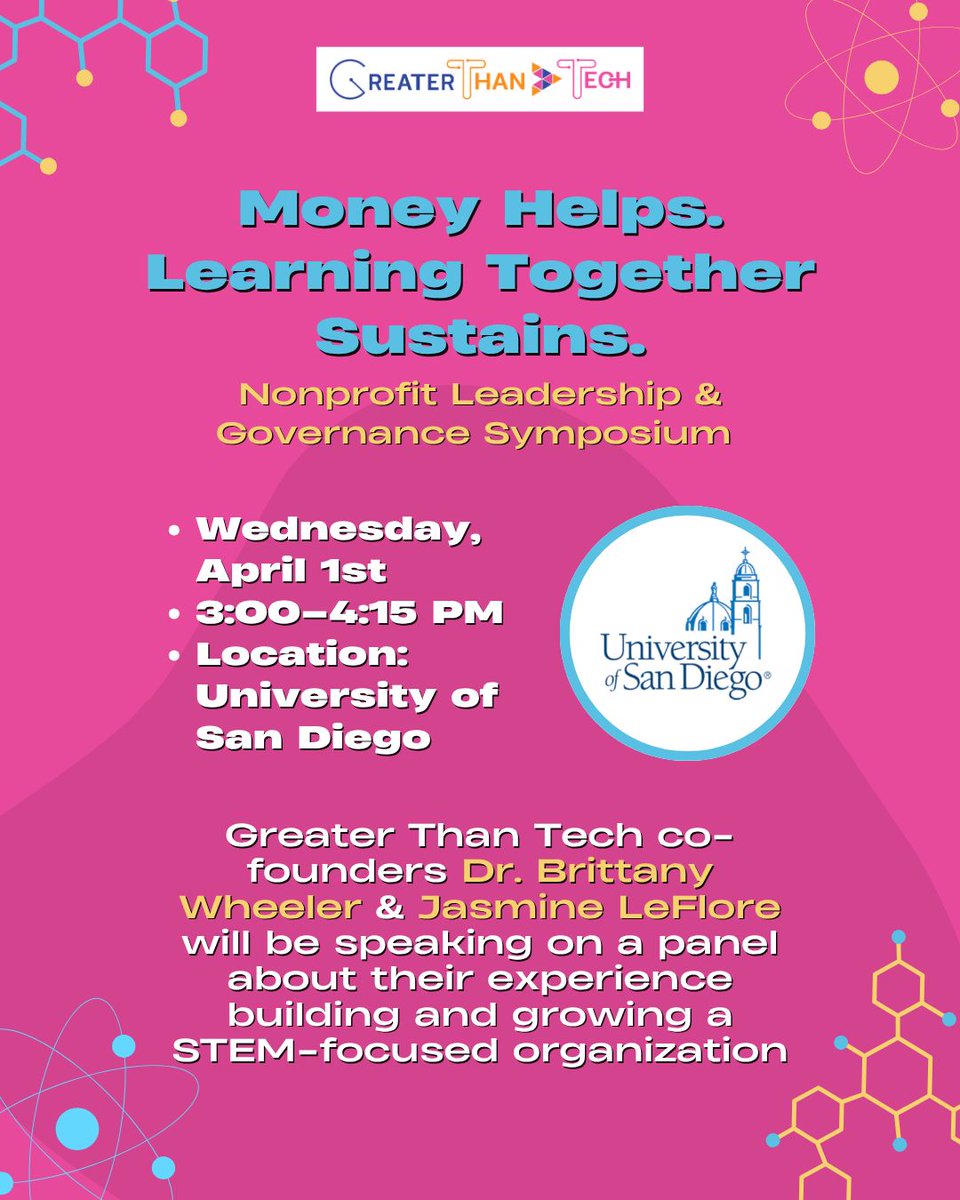 greaterthantech's tweet photo. April is full of opportunities for our students in STEM 💫

🤖 AI Workshop for Middle &amp; High School Girls 
 https://t.co/a4PHMGL1XJ

✨ Scientella’s STEM Career Exploration Event
https://t.co/hH2udGUHuo 

Tag a friend who should come with you 👀 https://t.co/gaOQ1diQJw
