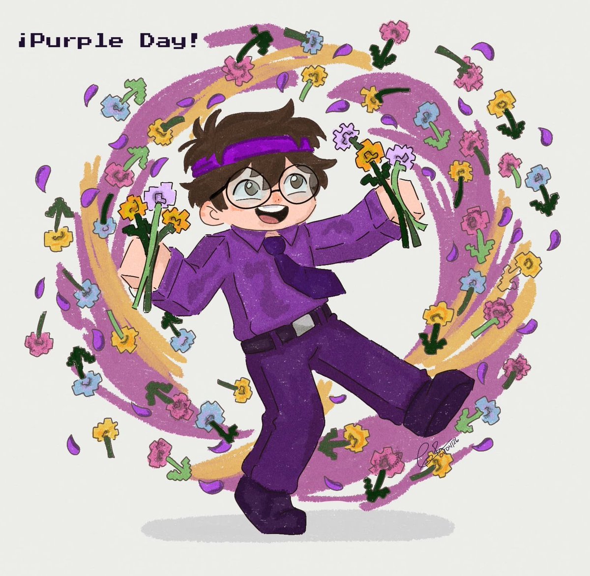 ¡Miércoles Morado! ✨💜🤏🏻
#purpleglasses #qsmp2 #juanfanart #stupiduo