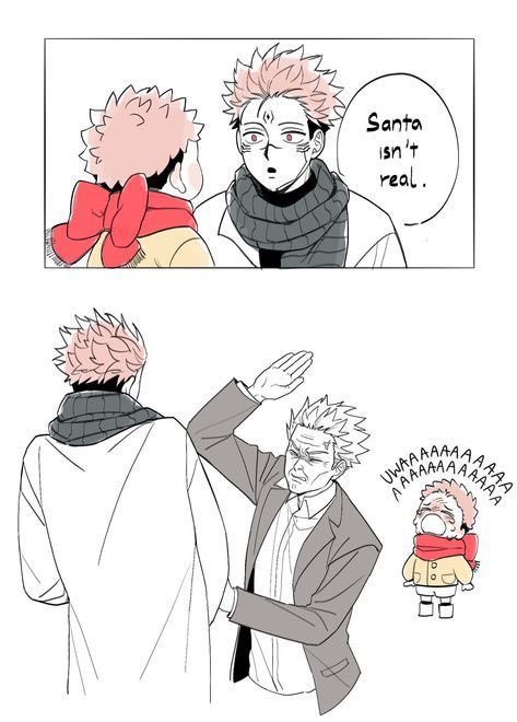 Uncle Sukuna having fun bullying baby Yuji🥺🤭💕💕