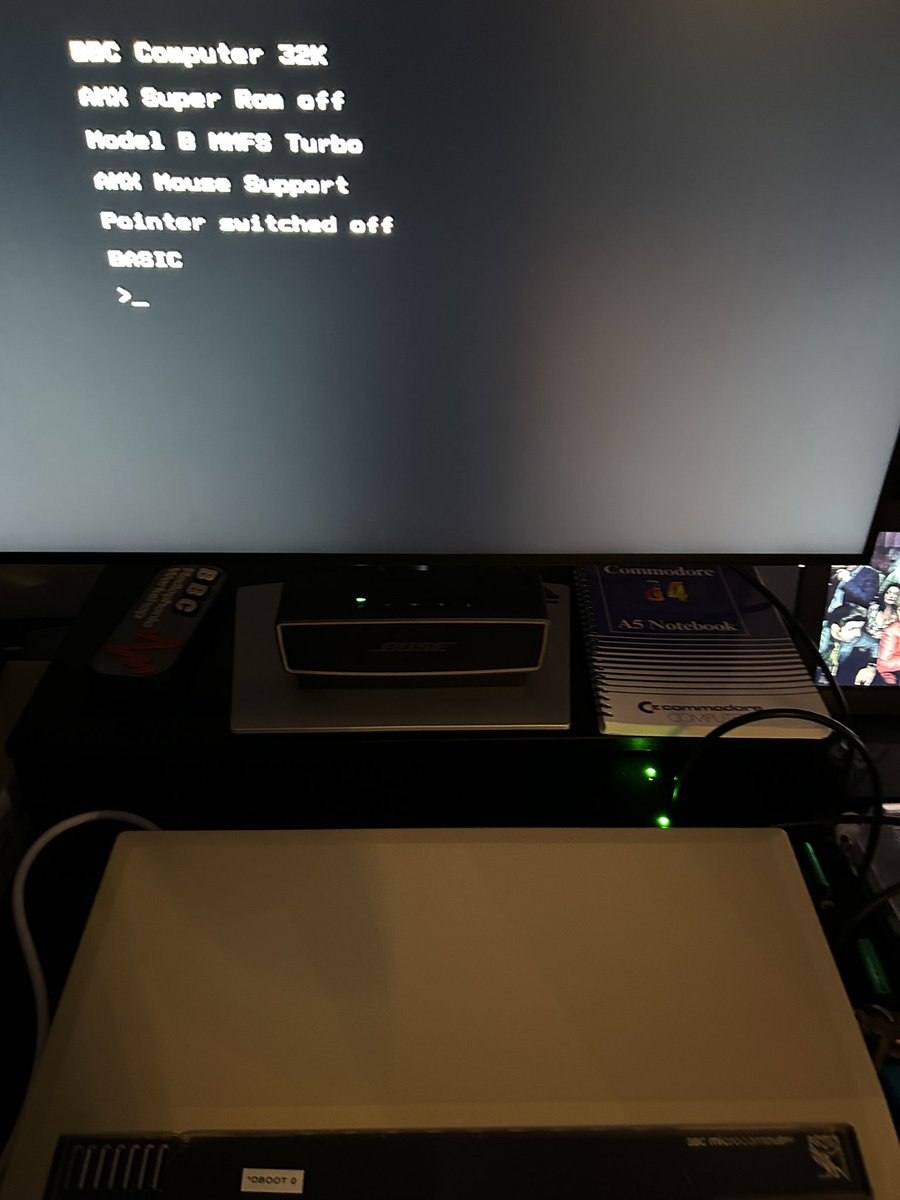 VirtualJames's tweet photo. Finally got an RGB to HDMI for my BBC Micro, Electron, Amstrad and Sinclair QL. Pretty impressed to be honest and saves me running an RGB to scart, scart to HDMI #bbcmicro https://t.co/m6euODDvdB