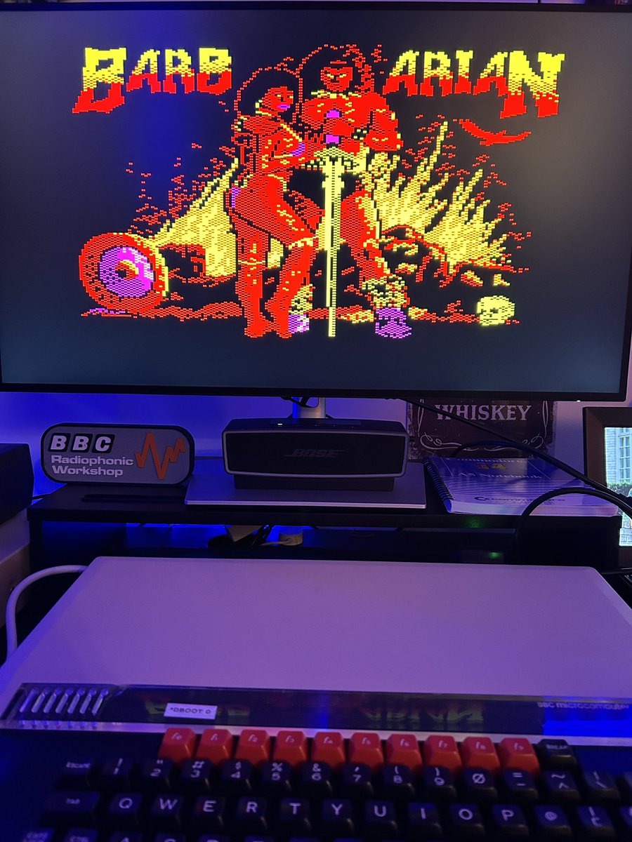 VirtualJames's tweet photo. Finally got an RGB to HDMI for my BBC Micro, Electron, Amstrad and Sinclair QL. Pretty impressed to be honest and saves me running an RGB to scart, scart to HDMI #bbcmicro https://t.co/m6euODDvdB