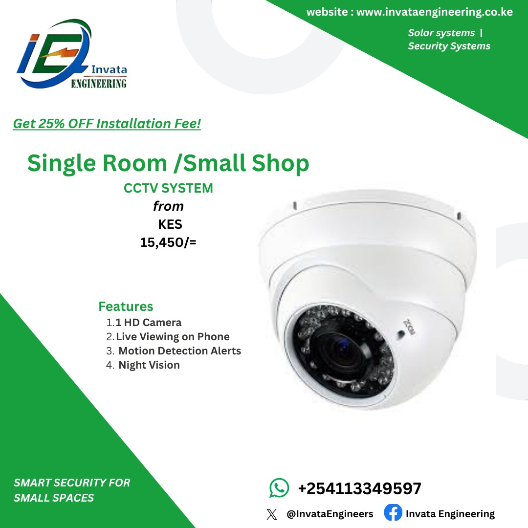 InvataEngineers's tweet photo. Wizi in Nairobi  imezidi. 
Imagine coming home to find your things gone?  Linda nyumba yako ama biz na CCTV.
 Small Home | Home Basic | Standard Home packages.
Clear view, phone alerts, night vision.
Contact: +254113349597
 Join group for deals:
https://t.co/KgBE72QlIS https://t.co/Hy8HkUeRry