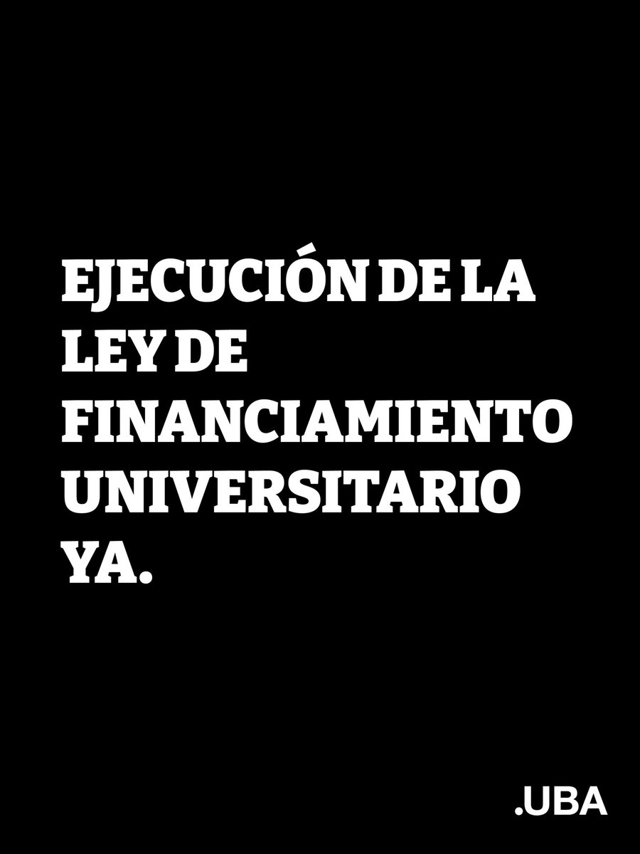 El gobierno no puede suspender la vigencia de una norma aprobada por el Congreso de la Nación.

Frente al contexto de emergencia salarial y presupuestaria de las universidades nacionales, exigimos la ejecución inmediata de la Ley de Financiamiento Universitario.