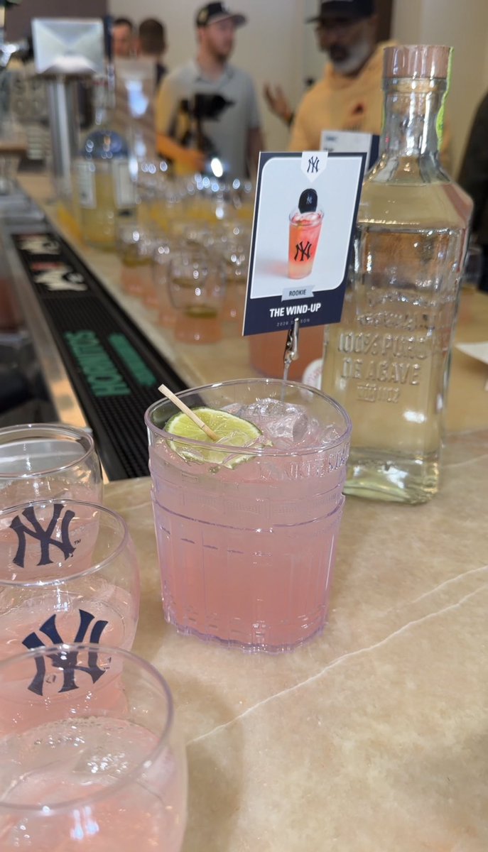 NEW COCKTAILS AT YANKEE STADIUM IN 2026 ⚾️🍸

Aspen Espresso Martini
Jim Bean Lemonade 
Hibiscus Tully Ball <a href="/TullamoreDEW/">Tullamore D.E.W.</a> 
The Wind Up <a href="/HornitosTequila/">Hornitos® Tequila</a> 

<a href="/Yankees/">New York Yankees</a> <a href="/yankeestadium/">Yankee Stadium</a>