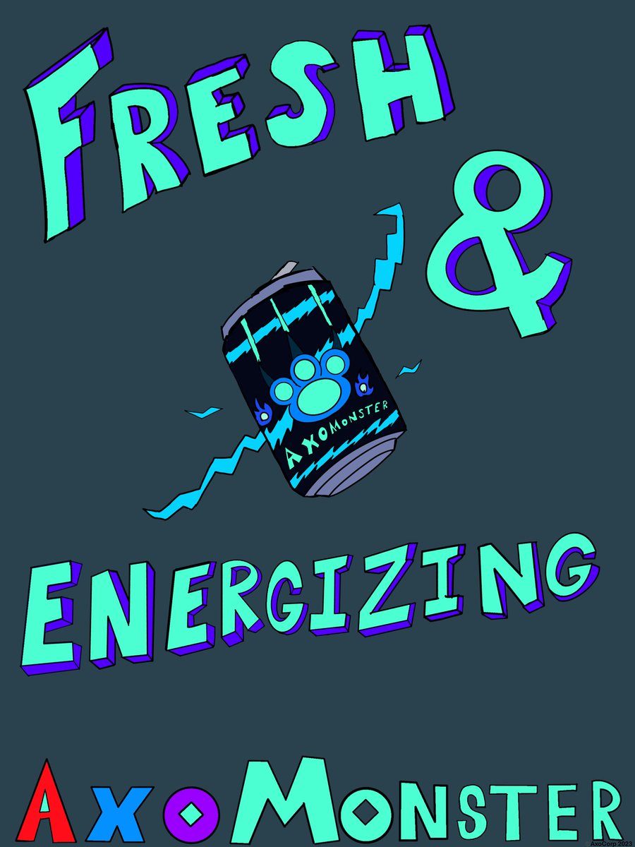 AxoLoup_YT's tweet photo. Be honest ya’ll, would you buy of this product ? 🔥

#energydrink #digitalart https://t.co/AzwL6235UW