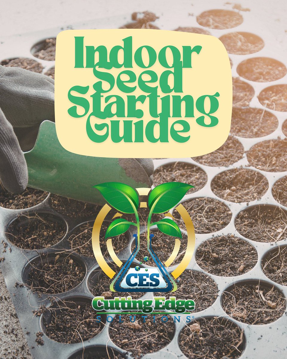 CESHydro's tweet photo. Strong plants start early 🌱 Indoor seed starting isn’t just about getting ahead, it’s about building a solid foundation from the beginning. In our latest blog, we cover everything from seed timing and planting depth to dialing in your first feed using CES. 

Set your garden up for success! 

👉 Read the full blog -  link in bio