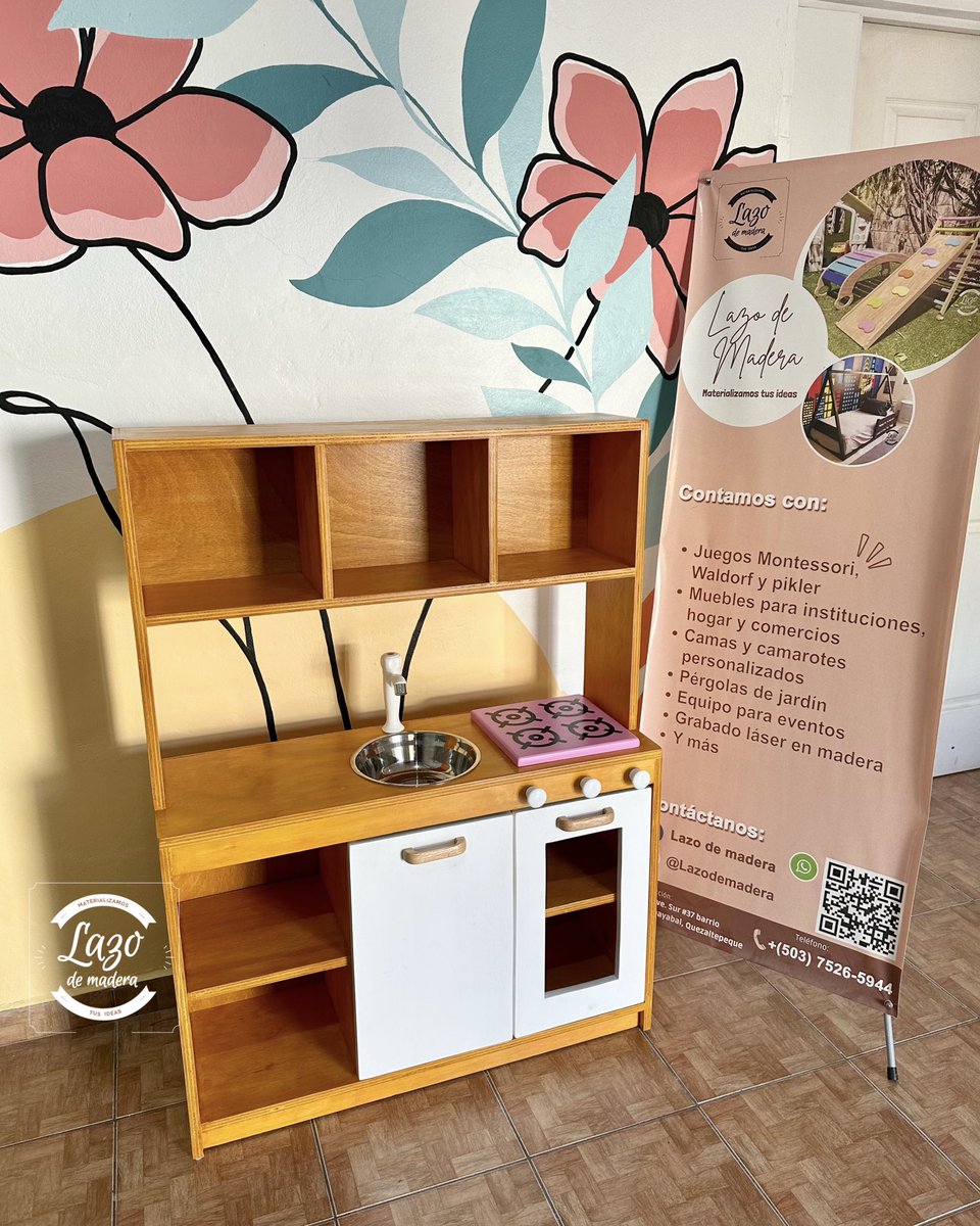 LazoDeMadera's tweet photo. ✨ Cocinita de madera diseñada para aprender jugando 💛
Ideal para estimular la creatividad y autonomía de los niños 🧠

Ya es favorita en muchos CAPI y centros infantiles para completar su material didáctico 🙌

📩 Personalizamos la tuya según tu espacio #LazoDeMadera https://t.co/YqUGzGGSdi