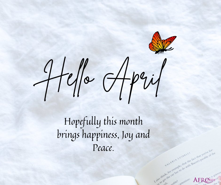 afroladyint's tweet image. HAPPY NEE MONTH. Happiness, Joy and peace.

#NewMonthNewGoals #HelloApril2026 #fypシ゚viralシ
