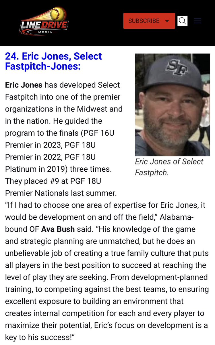 Select Fastpitch 14U tweet media