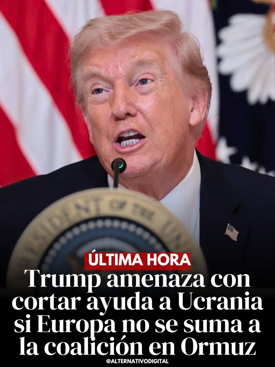 🇺🇸🇺🇦 Donald Trump habría amenazado con cortar el suministro de armas a Ucrania si los aliados europeos no se unían a una coalición para asegurar el Estrecho de Ormuz, según el Financial Times.

Inicialmente, varios países europeos rechazaron participar en la operación, alegando