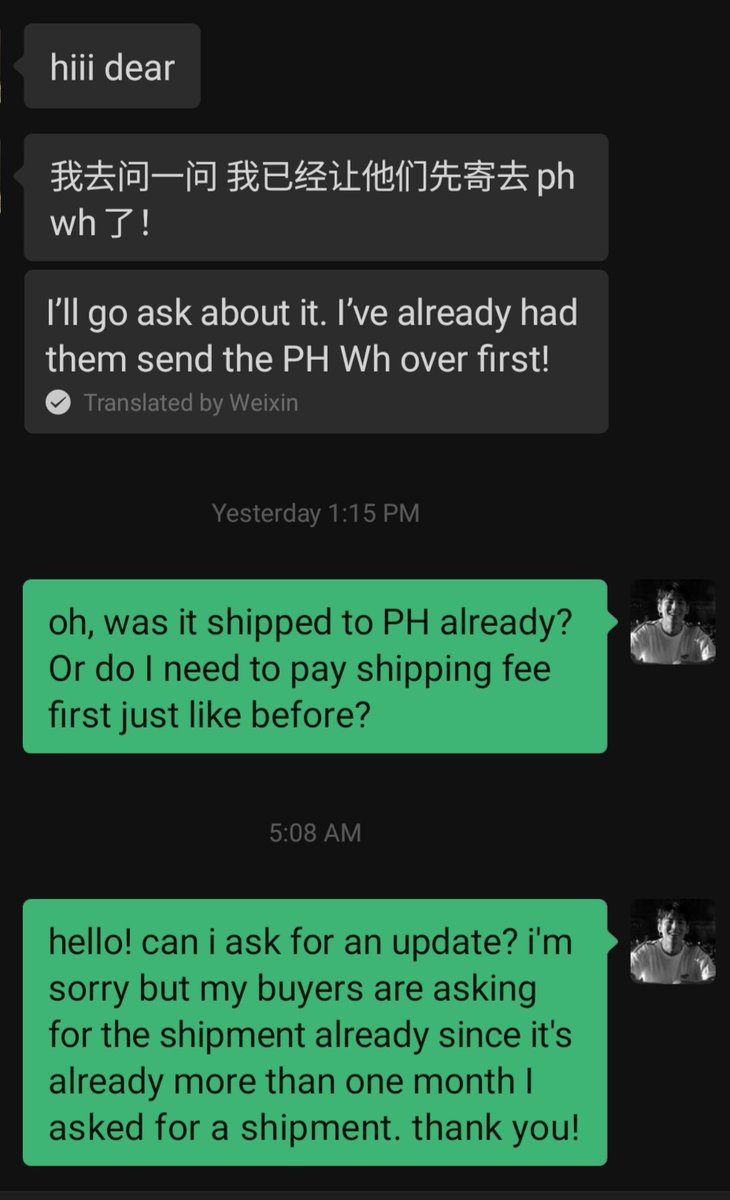 onyourc_art's tweet image. Hello po! Consol replied po pero hindi ako sure if naship na ba sya kasi hindi pa sya naningil ng ISF as per process po namin dati. since hindi po sya nag-rereply agad, I continue to ask for updates po. Thank you! 

#jaupdates