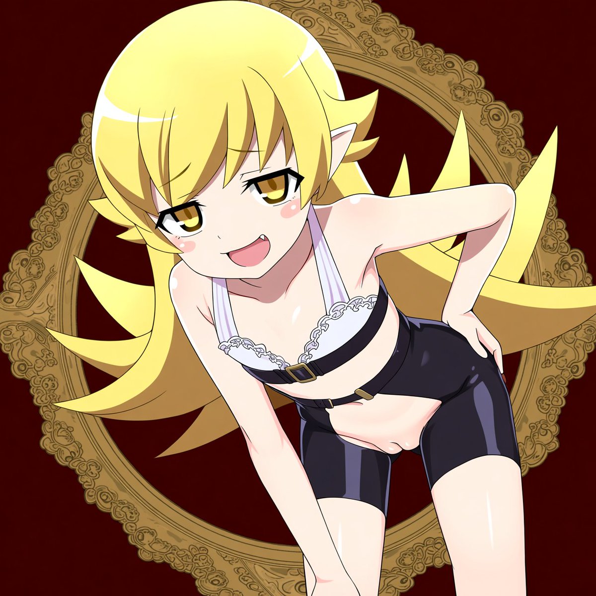 Stridingart's tweet photo. Oshino Shinobu: Image Set #3 #AIart️️️️️️️️️️️️️️️️️️️️️️️️️️️️️️️️️️️️️️️️️️️️️️️️️️️ #monogatari #ai #loli #shinobu #oshino #cute #brat #uoh #butt #loli https://t.co/kzNmtuBSZj