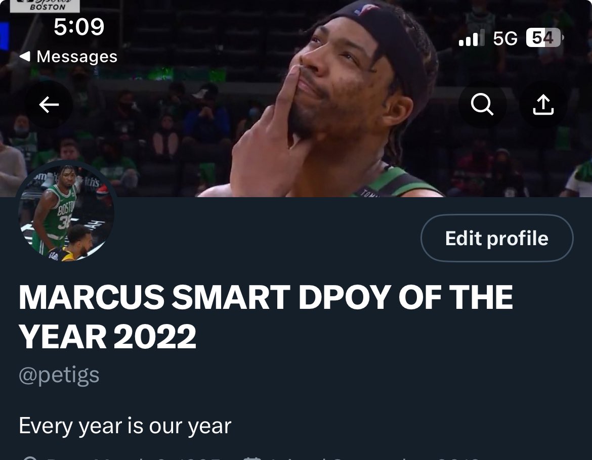 MARCUS SMART DPOY OF THE YEAR 2022 tweet media