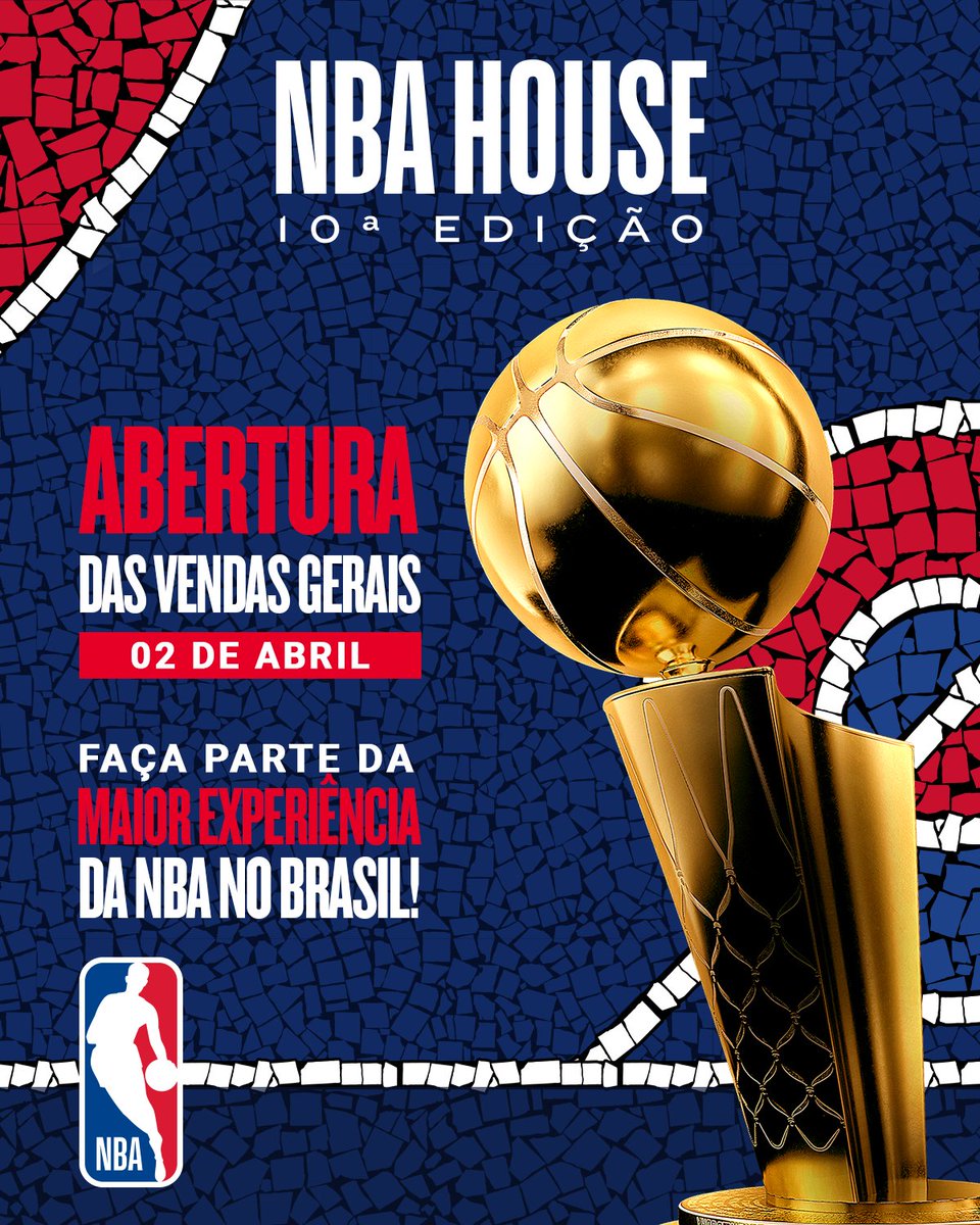 NBABrasil's tweet image. É AMANHÃ! 🎟️🏀 A venda geral da NBA House abre nesta QUINTA (02/04), então já SE PREPARA! E pra quem se cadastrou até 29/03, essas são as últimas horas pra garantir os ingressos na pré-venda. CORRE! 🏃🏃‍♀️

#NBAHouse