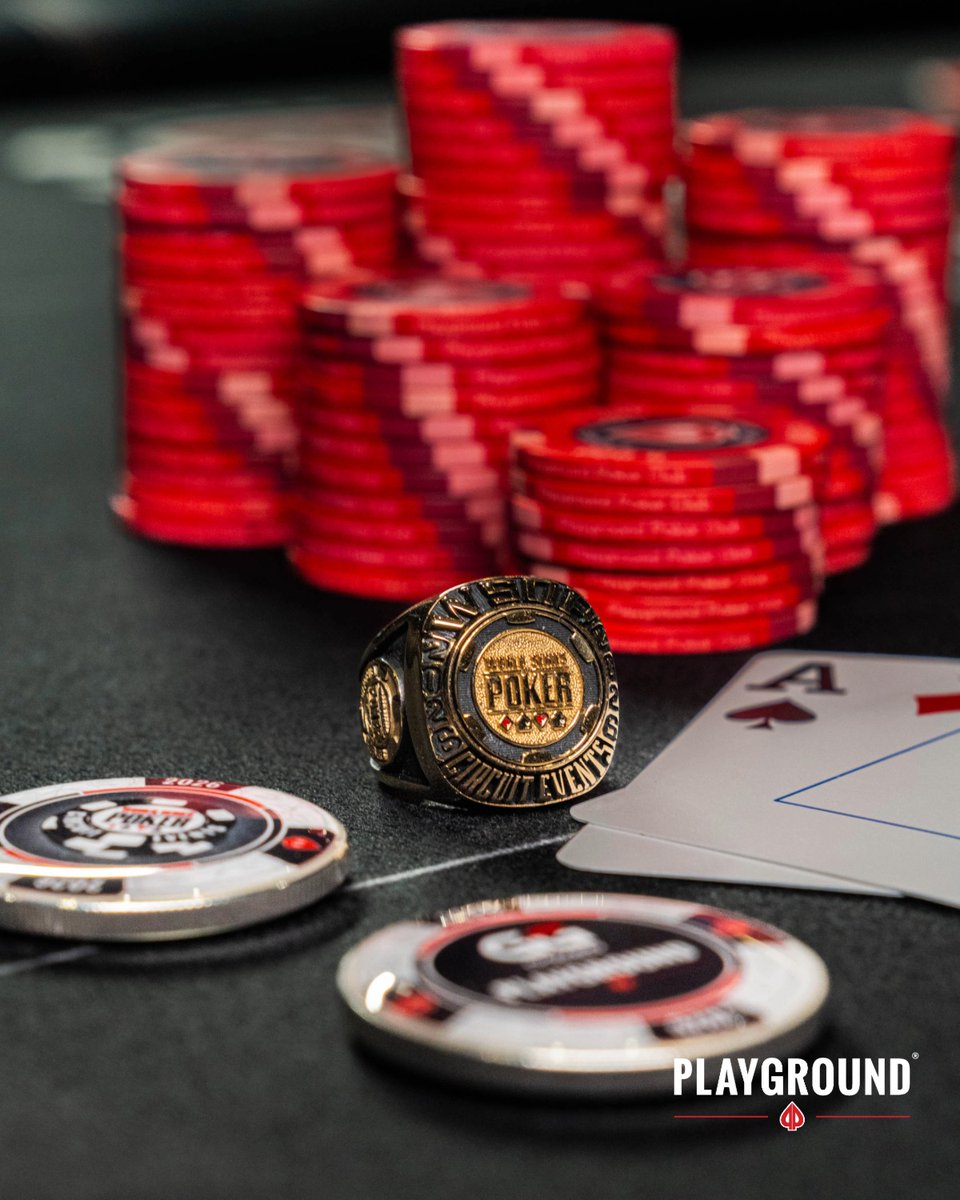 PlaygroundPoker's tweet photo. The moment is here.
The $2.5M GTD WSOP-C Playground Main Event starts Thursday.
🗓 Day 1 flights: Thursday, Friday, Saturday
🔁 Day 2: Sunday

🎟 Thursday &amp; Friday:
• $300 Main Event Satellites — seats guaranteed

Your shot at THE WSOP Circuit ring starts here. https://t.co/U8wVZFqZcf