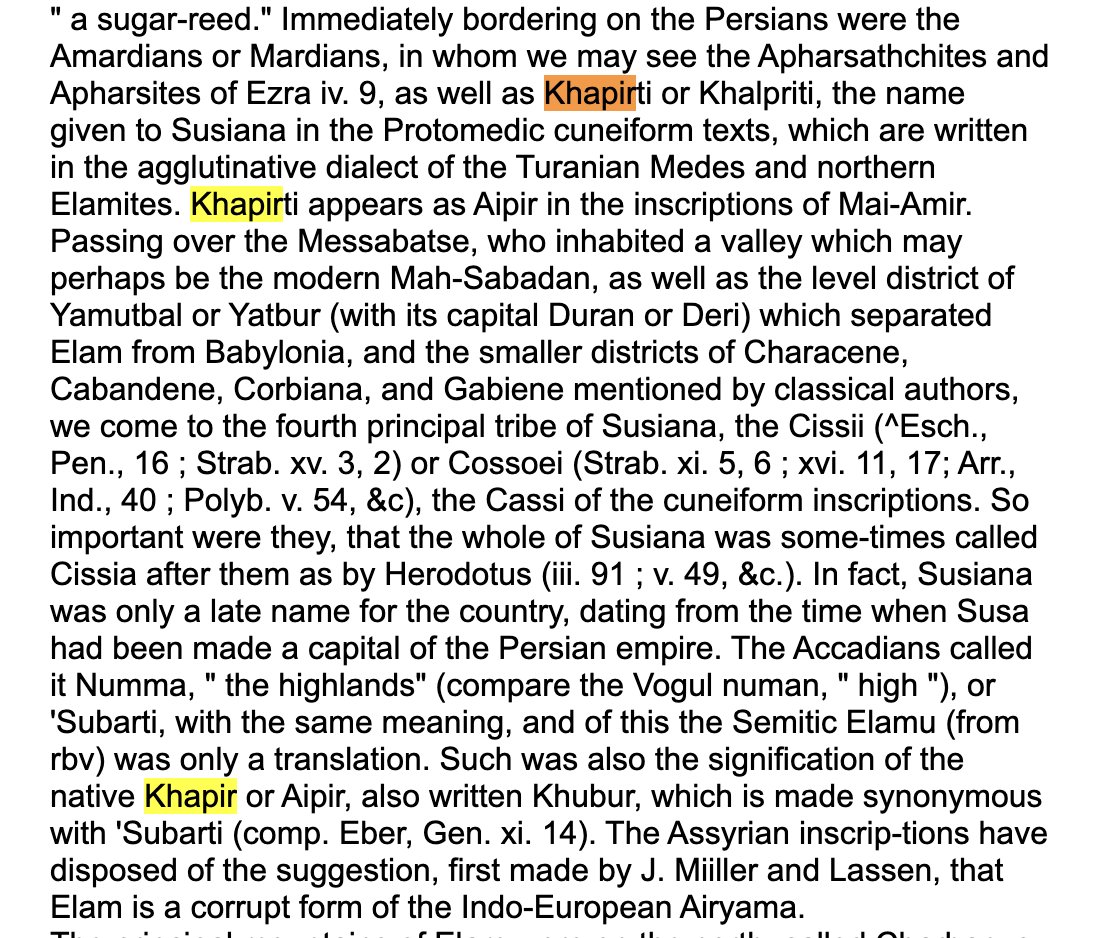 ayarkul's tweet image. Probably both Habiru and Abhira both had similar sounding names for themselves in their own language. 
Native name for the region/people of Elam was also similar in pronunciation by the locals.
Kashmiri mahabharata suggesting that Abhira known themselves as Kabhira is intriguing.