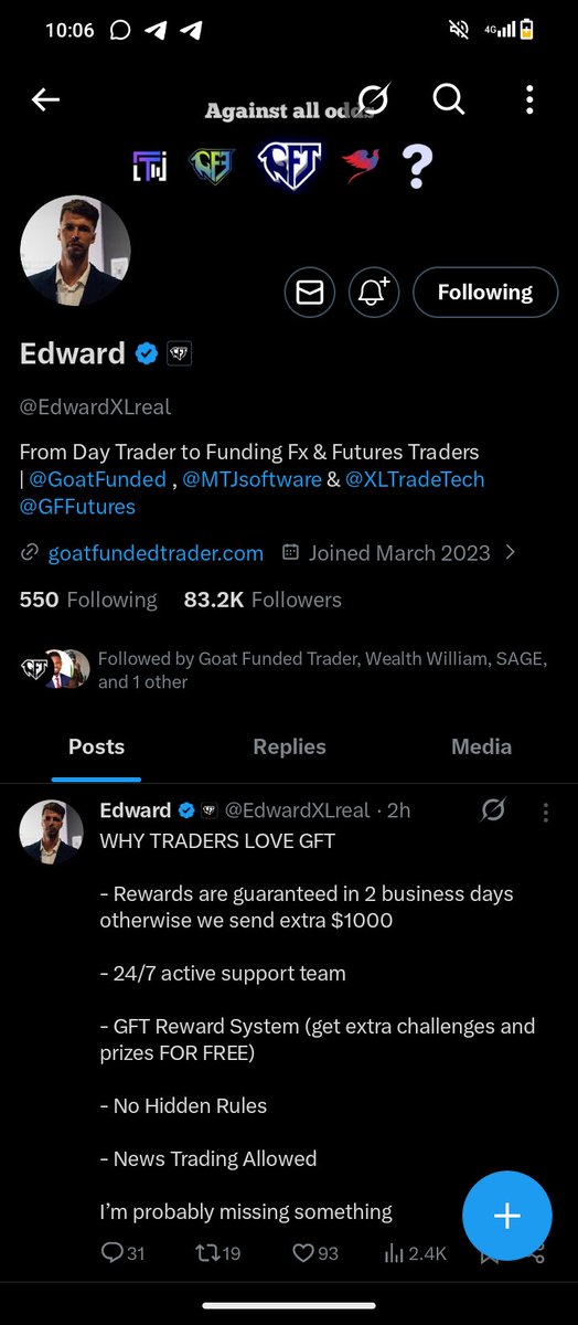 Crypto_vine236's tweet photo. @NuhuAliyuGimba1 @GoatFunded @em_ess001 @Eurusd_Hunter @ahmufakii @erikanid @Treasureweb3 https://t.co/6hMtvNqYJM