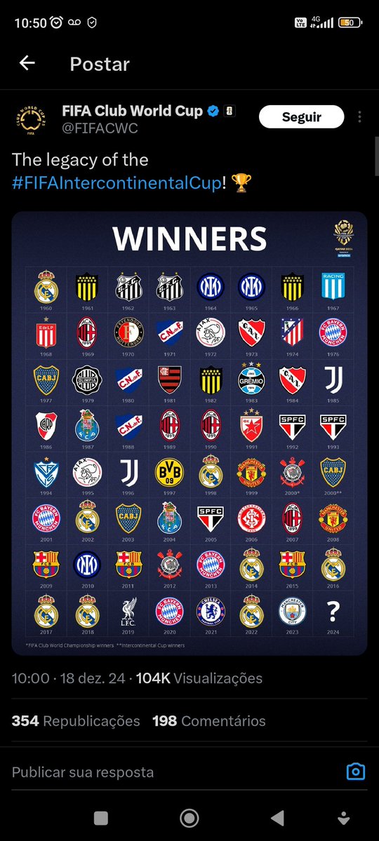 The King of América 👑 🏆🏆🏆🏆 tweet media