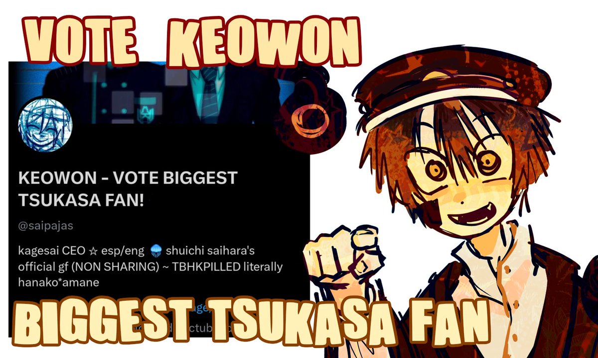 KEOWON - VOTE BIGGEST TSUKASA FAN! tweet media
