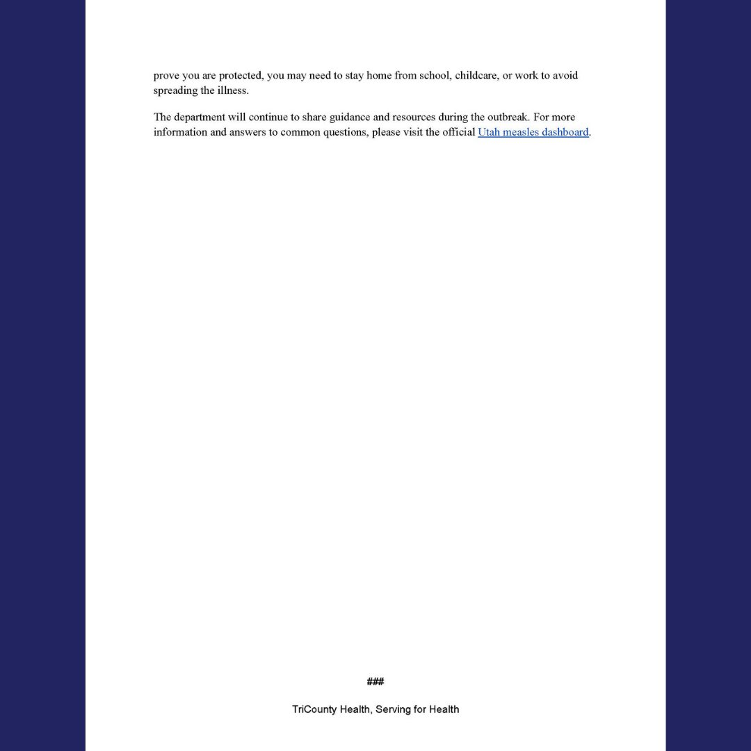 TriCounty Health Department tweet media