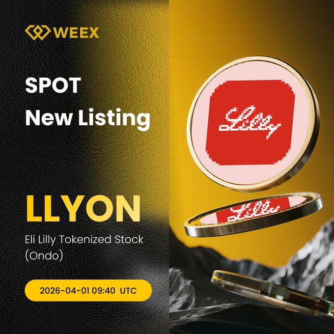 WEEX_Italian's tweet photo. Avviso di nuova quotazione su #WEEX🔔
Siamo lieti di annunciare la quotazione spot di $LLYON su WEEX!
🔹Fai trading su WEEX: https://t.co/fQsAsBraF7
🔹Maggiori dettagli: https://t.co/ipdpM7IMnY
#SpotListing #LLYON https://t.co/qufjelJHzi